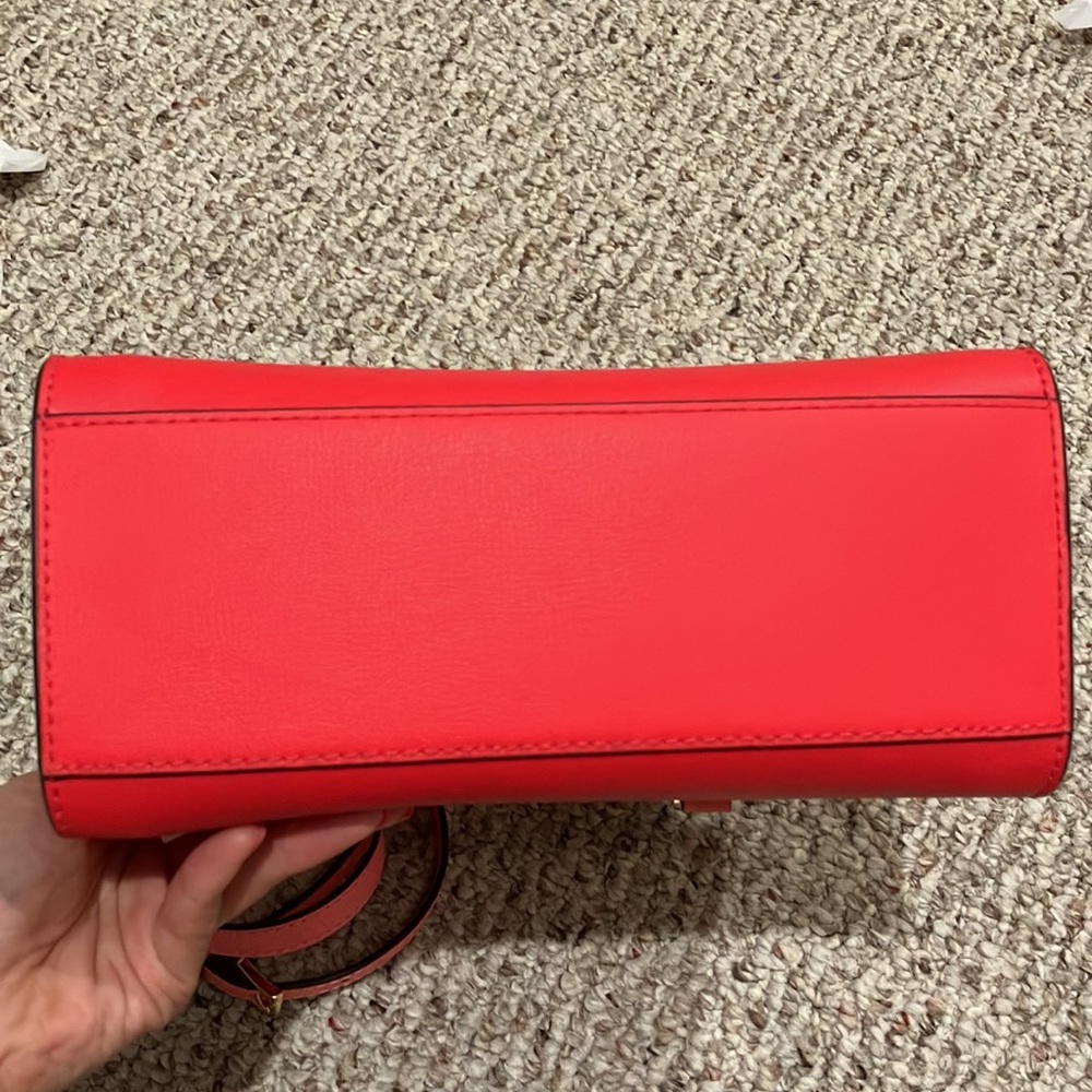 Michael Kors Mott Medium Messenger Convertible Crossbody(CORAL RF MLT)35T0GOXM2T - Picture 14 of 15
